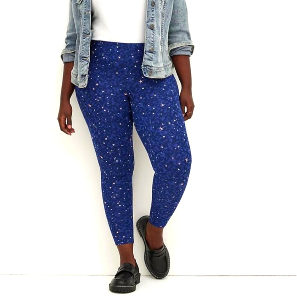 Torrid Blue Star Print Leggings